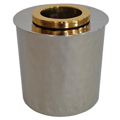 Gold Ring Round Tissue Box