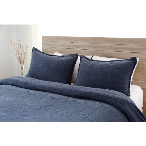 Harbour Matelasse, Navy 2 Harbour Matelasse, Navy