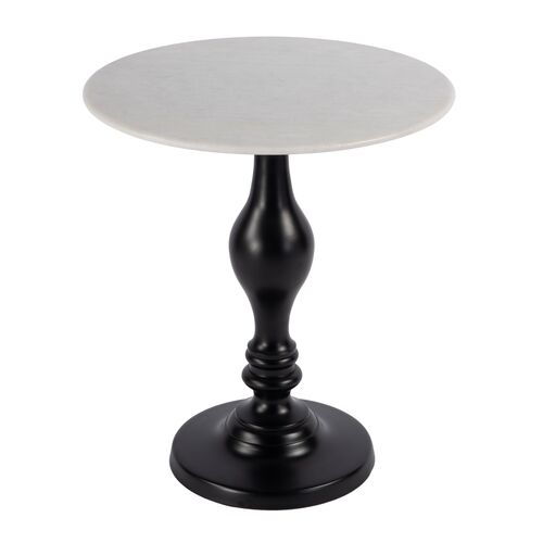 Marceau Marble Side Table, Black/White 1 Marceau Marble Side Table, Black/White