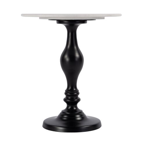 Marceau Marble Side Table, Black/White 3 Marceau Marble Side Table, Black/White