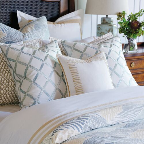 Hand-Painted Pillow, Beige 6 Hand-Painted Pillow, Beige