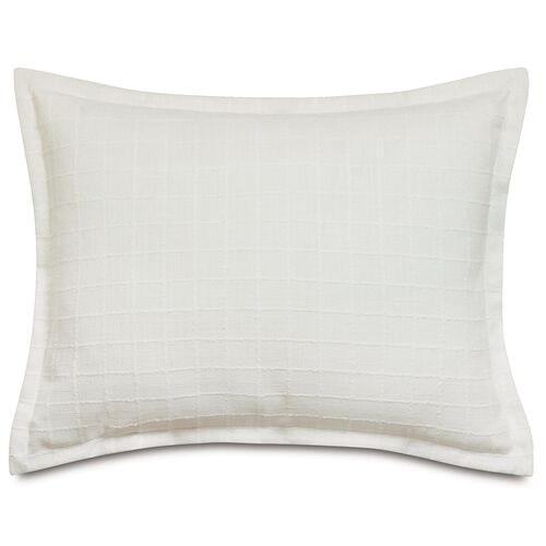 Tonkatsu Check Sham, White