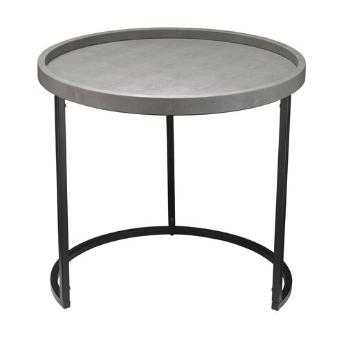 S/3 Maddox Nesting Tables, Gray/Black 3 S/3 Maddox Nesting Tables, Gray/Black