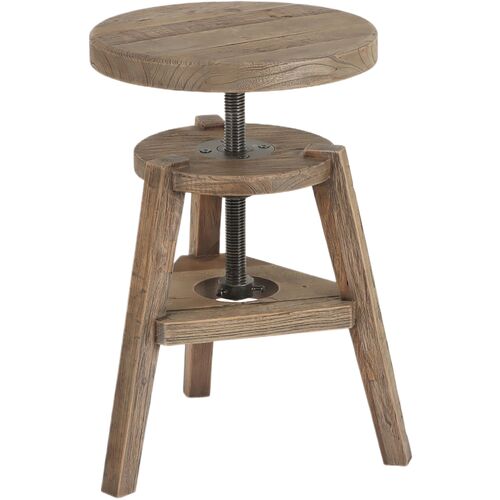 Addy Accent Stool, Bleached Elm 1 Addy Accent Stool, Bleached Elm