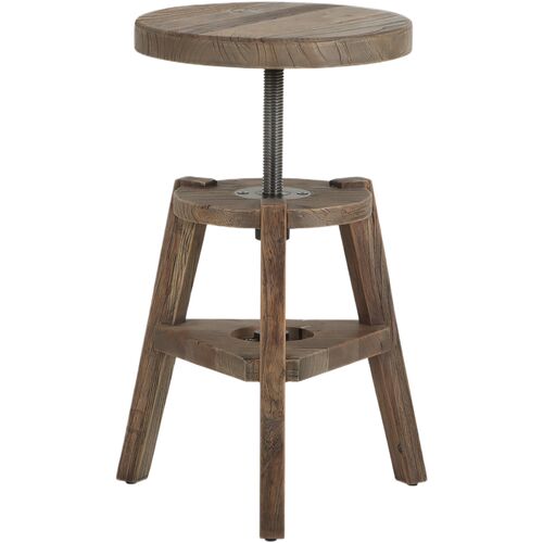 Addy Accent Stool, Bleached Elm 2 Addy Accent Stool, Bleached Elm