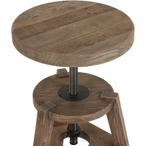 Addy Accent Stool, Bleached Elm 3 Addy Accent Stool, Bleached Elm