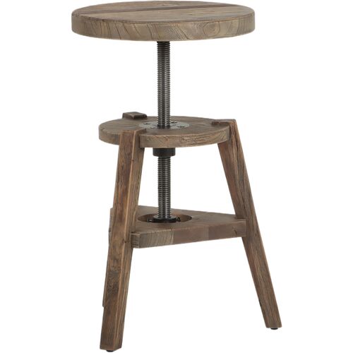 Addy Accent Stool, Bleached Elm 4 Addy Accent Stool, Bleached Elm