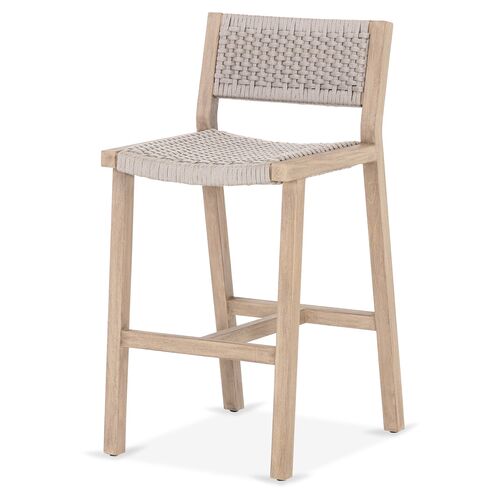 Asher Outdoor Barstool, Brown