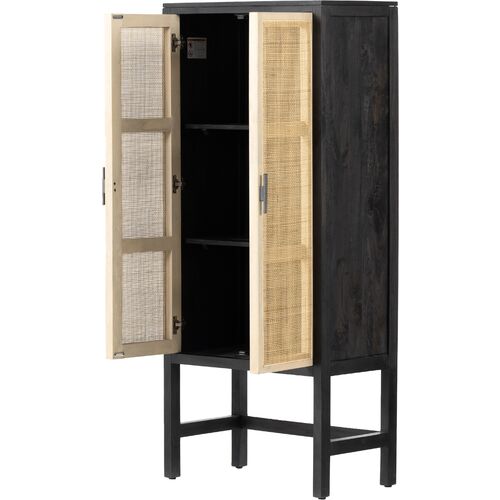 Aimee Cane Narrow Tall Cabinet 3 Aimee Cane Narrow Tall Cabinet