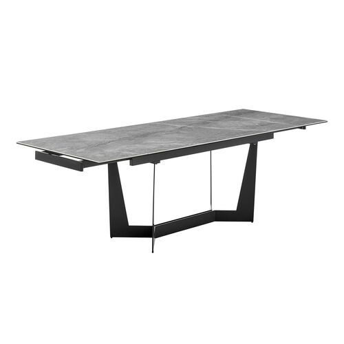 Verano 95" Extension Dining Table, Gray Ceramic 2 Verano 95" Extension Dining Table, Gray Ceramic