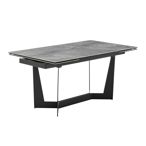 Verano 95" Extension Dining Table, Gray Ceramic 5 Verano 95" Extension Dining Table, Gray Ceramic