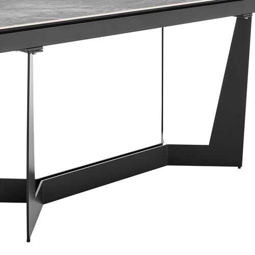 Verano 95" Extension Dining Table, Gray Ceramic 6 Verano 95" Extension Dining Table, Gray Ceramic