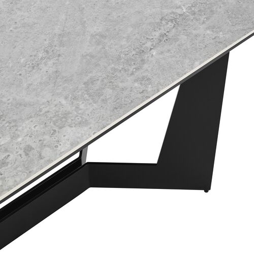 Verano 95" Extension Dining Table, Gray Ceramic 7 Verano 95" Extension Dining Table, Gray Ceramic