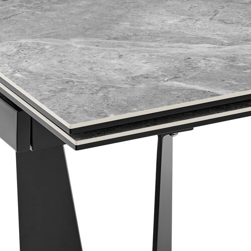 Verano 95" Extension Dining Table, Gray Ceramic 8 Verano 95" Extension Dining Table, Gray Ceramic