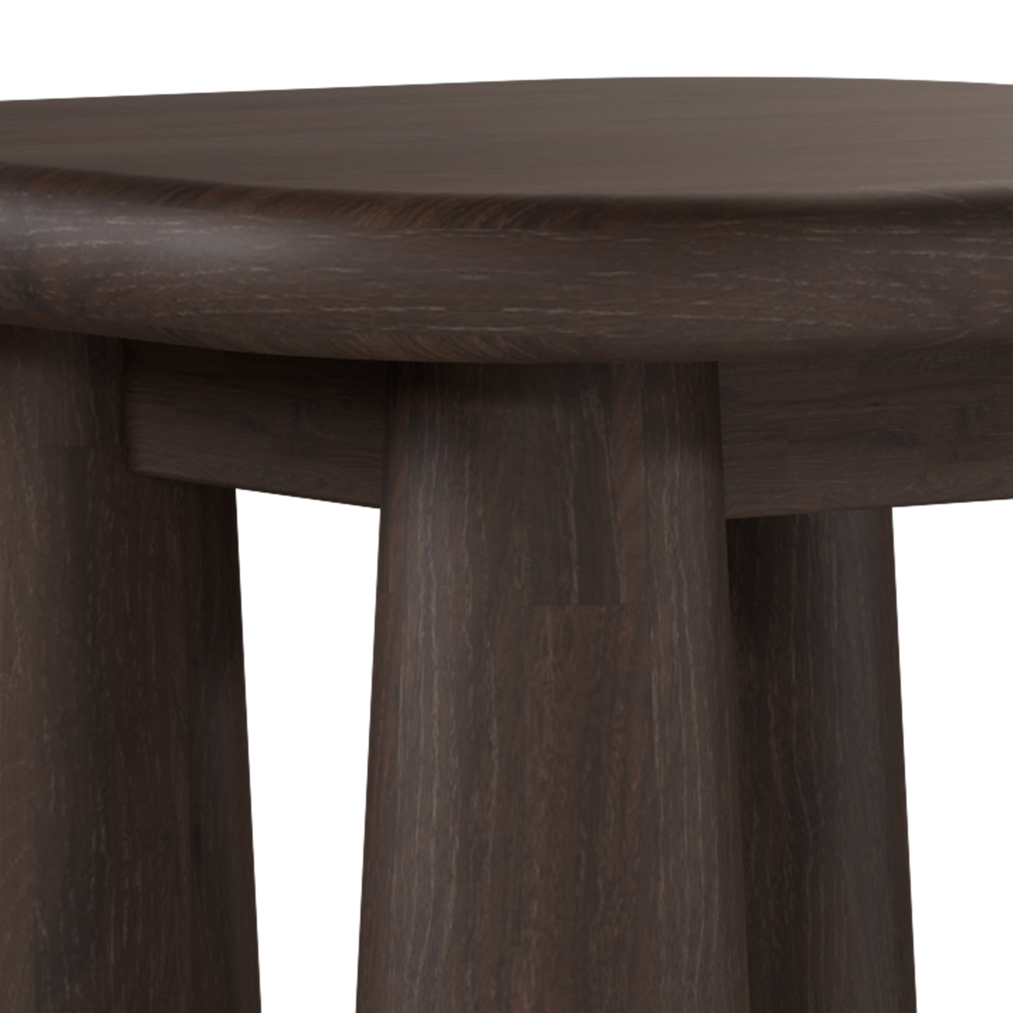 Salcombe Round End Table, Mocha Oak 7 Salcombe Round End Table, Mocha Oak