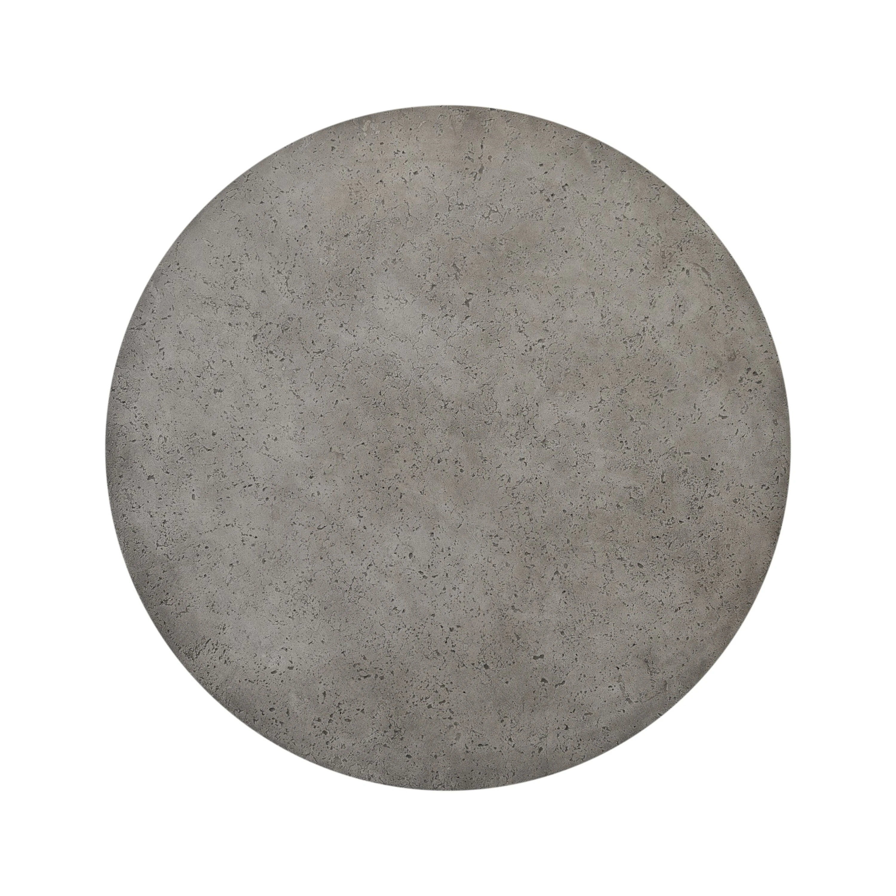 Solarae Outdoor Round Coffee Table, Aged Smoke Concrete 6 Solarae Outdoor Round Coffee Table, Aged Smoke Concrete