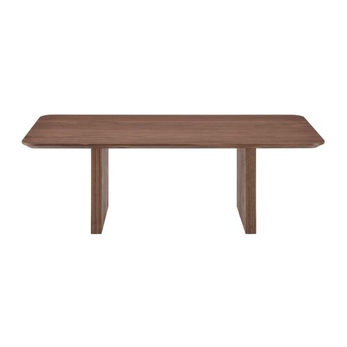 Duke 47" Fluted Coffee Table, Walnut 2 Duke 47" Fluted Coffee Table, Walnut