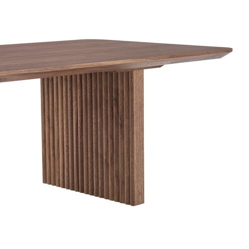 Duke 47" Fluted Coffee Table, Walnut 5 Duke 47" Fluted Coffee Table, Walnut