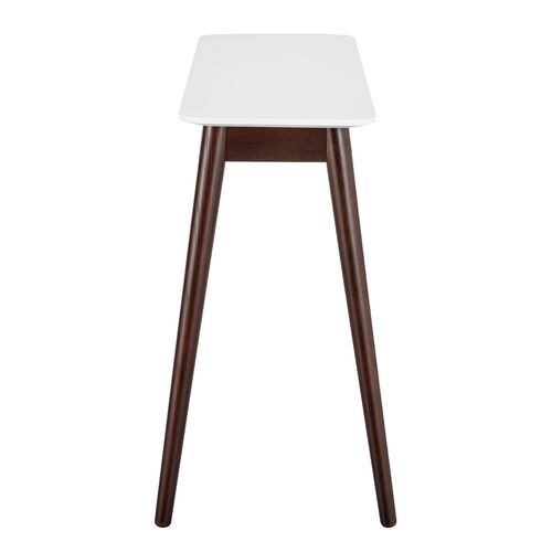 Lewis Console Table, White/Walnut 3 Lewis Console Table, White/Walnut