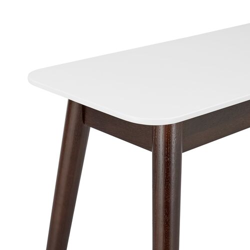 Lewis Console Table, White/Walnut 4 Lewis Console Table, White/Walnut