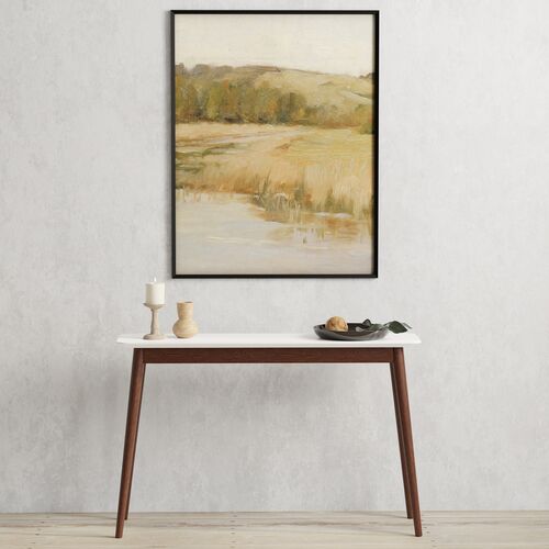 Lewis Console Table, White/Walnut 5 Lewis Console Table, White/Walnut