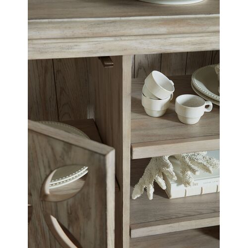Commerce & Market Underhill Cutout Entertainment Console, Gray 5 Commerce & Market Underhill Cutout Entertainment Console, Gray