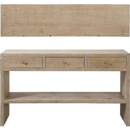 Katrina 59" Console Table, Weathered Natural 1 Katrina 59" Console Table, Weathered Natural