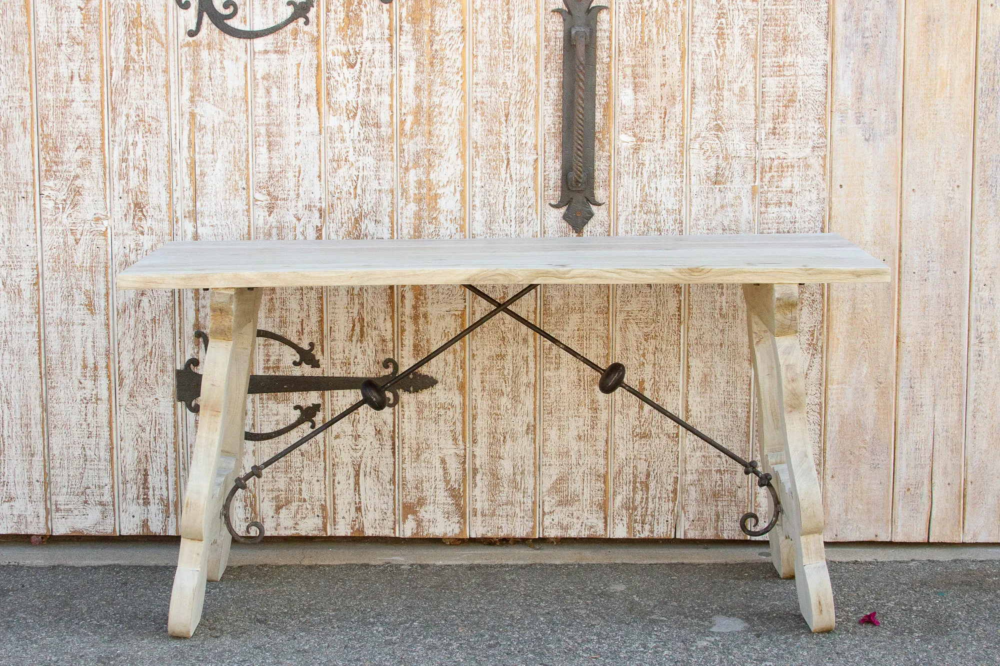Bleached Wood Spanish Tavernera Table 3 Bleached Wood Spanish Tavernera Table