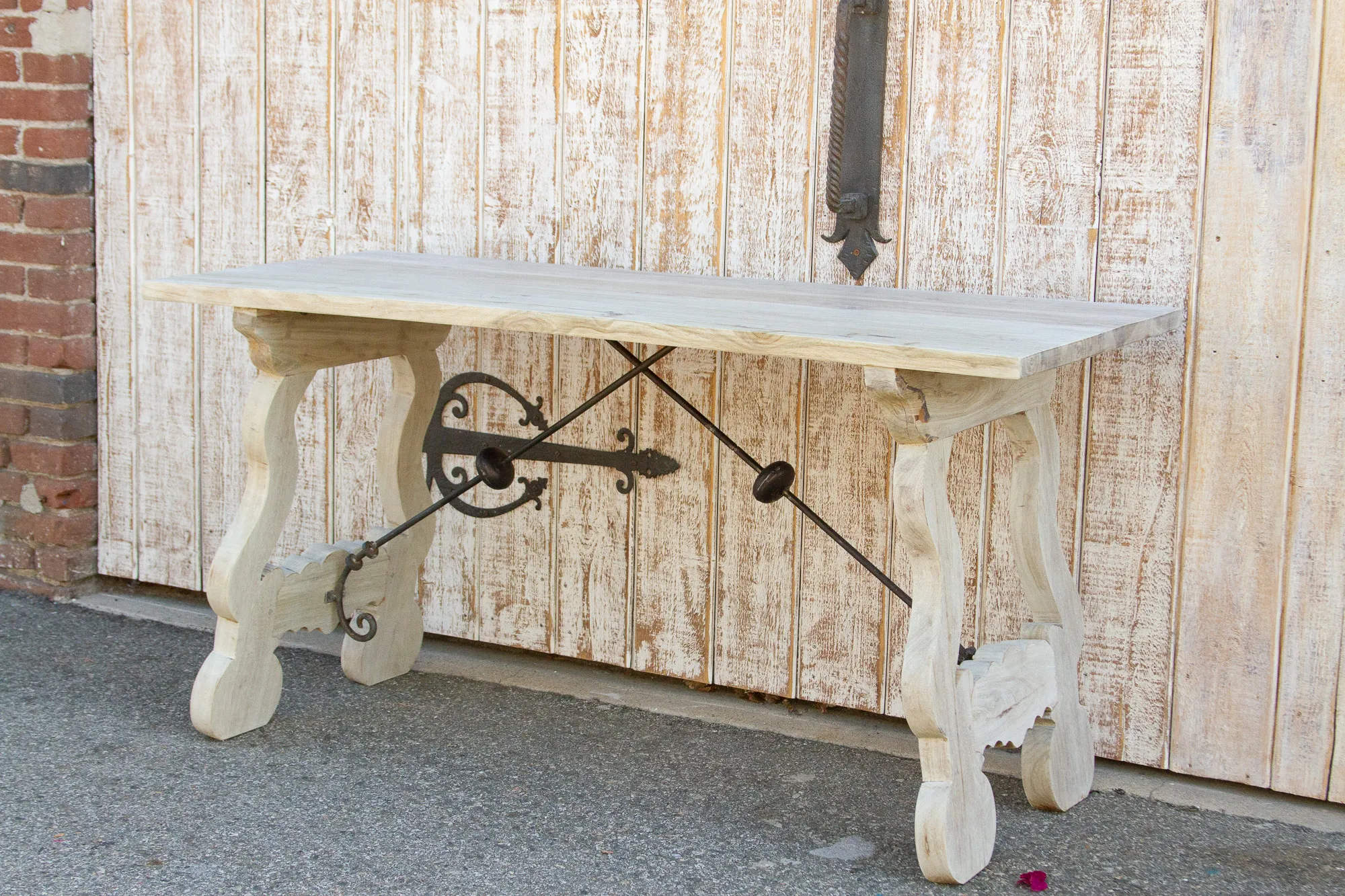 Bleached Wood Spanish Tavernera Table 4 Bleached Wood Spanish Tavernera Table