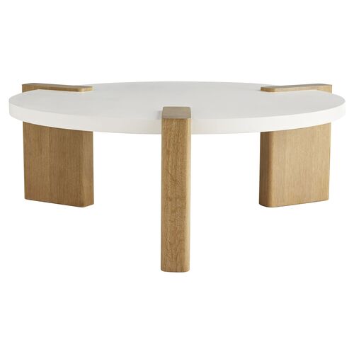 Forrest Coffee Table, White/Natural 1 Forrest Coffee Table, White/Natural