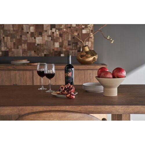 Trissa Rectangular Dining Table, Brown Oak 5 Trissa Rectangular Dining Table, Brown Oak