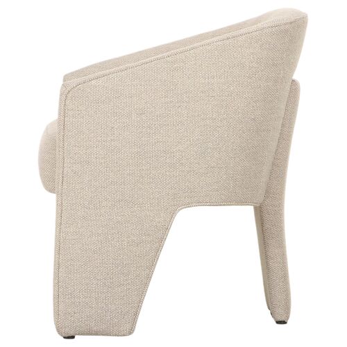 Pearl Linen Dining Chair 4 Pearl Linen Dining Chair