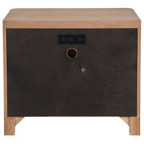 Wrenley 2-Drawer Nightstand, Organic Natural Oak 3 Wrenley 2-Drawer Nightstand, Organic Natural Oak