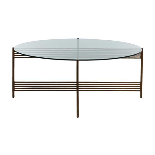 Tanner Coffee Table, Antique Brass 2 Tanner Coffee Table, Antique Brass