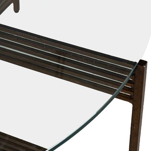 Tanner Coffee Table, Antique Brass 3 Tanner Coffee Table, Antique Brass