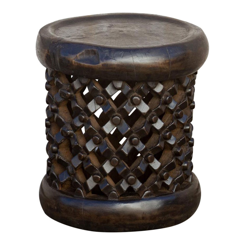 Small Carved Bamileke End Table 1 Small Carved Bamileke End Table