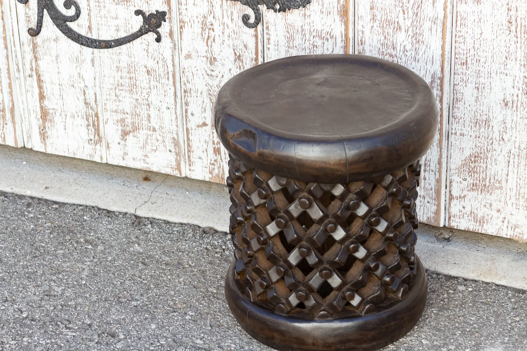 Small Carved Bamileke End Table 3 Small Carved Bamileke End Table