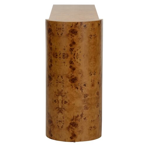Carnegie Burl Console Table, Brown 5 Carnegie Burl Console Table, Brown