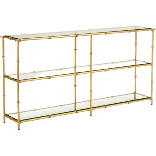 Lauren Iron Console Table, Gold 1 Lauren Iron Console Table, Gold