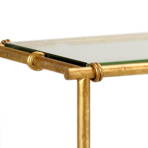 Lauren Iron Console Table, Gold 3 Lauren Iron Console Table, Gold