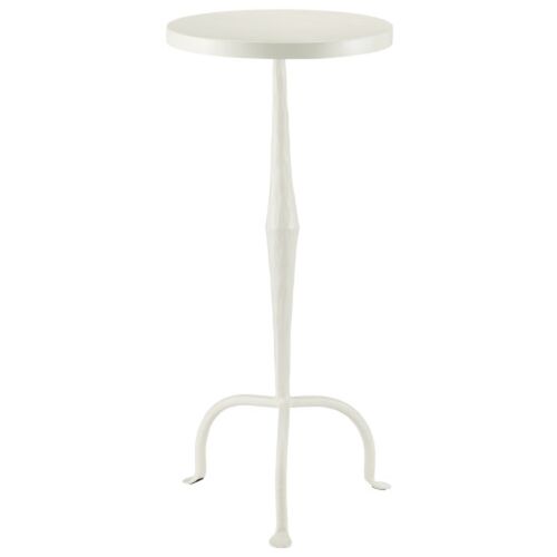 Irma Iron Drinks Table, Off-White 1 Irma Iron Drinks Table, Off-White