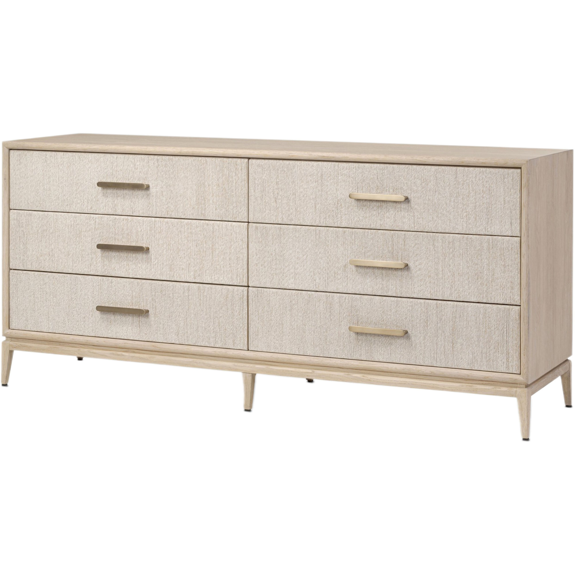 Tiv 6-Drawer Woven Paper Cord Dresser 1 Tiv 6-Drawer Woven Paper Cord Dresser