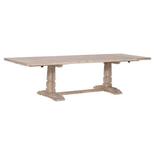 Travers Extension Dining Table, Smoke Gray 1 Travers Extension Dining Table, Smoke Gray