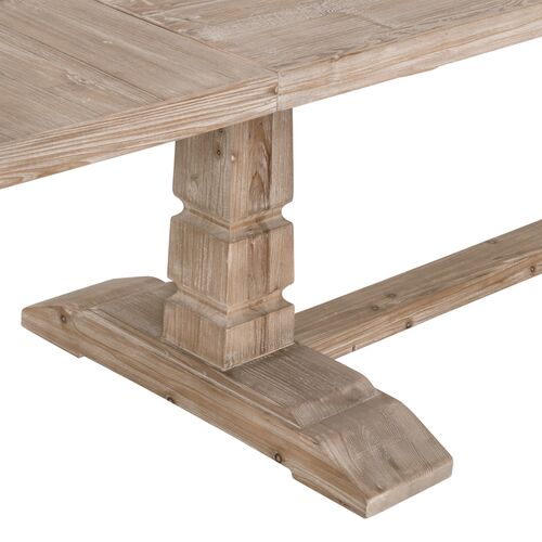 Travers Extension Dining Table, Smoke Gray 7 Travers Extension Dining Table, Smoke Gray