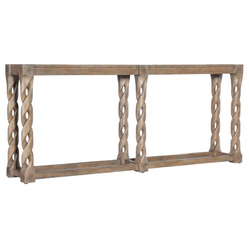 Jack O'bein Long Twisted Console, Brown 1 Jack O'bein Long Twisted Console, Brown