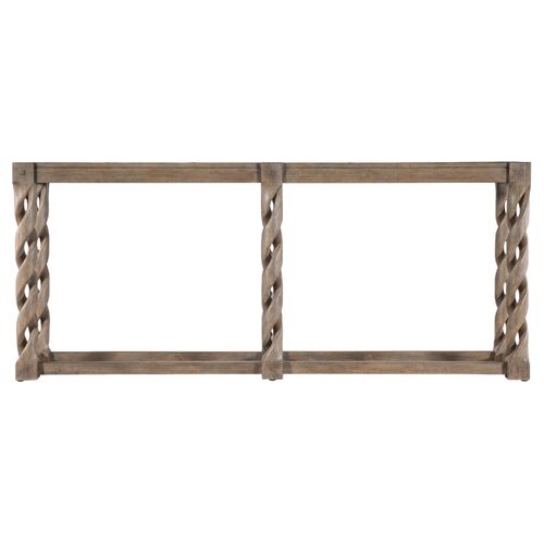 Jack O'bein Long Twisted Console, Brown 2 Jack O'bein Long Twisted Console, Brown
