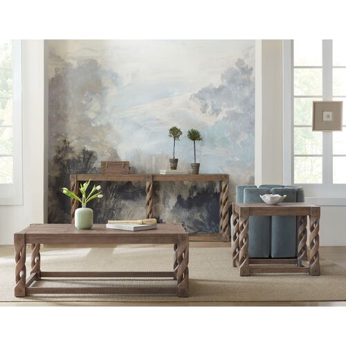 Jack O'bein Long Twisted Console, Brown 4 Jack O'bein Long Twisted Console, Brown