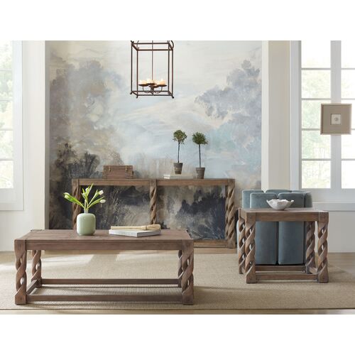 Jack O'bein Long Twisted Console, Brown 5 Jack O'bein Long Twisted Console, Brown